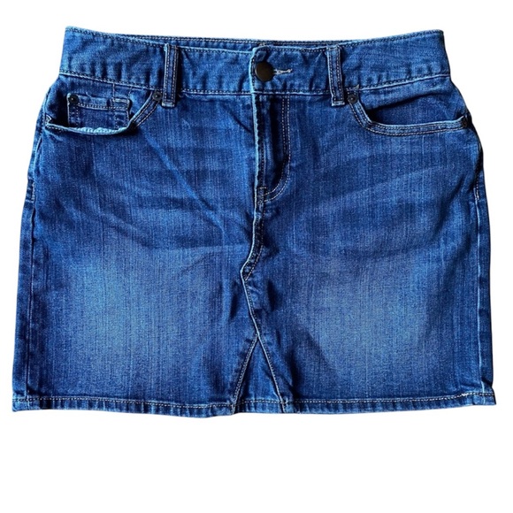 Gap Womens 4 Denim Skirt Stretch Cotton Blue Jean Mini Summer Beach Vibe Y2K 90s - Picture 1 of 11